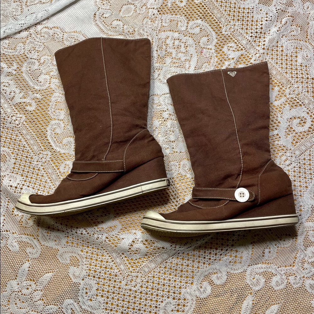 🔥MAKE OFFER🔥 Roxy Tulip Wedge Boots🔥